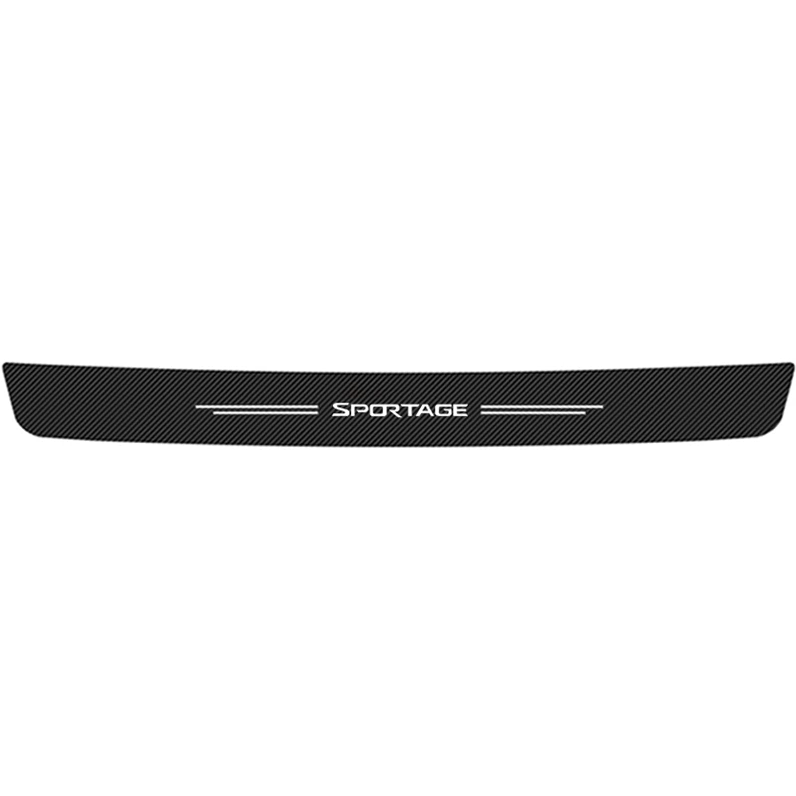 EAGLEG Car Rear Bumper Protector for K-ia SPORTAGE, Carbon Fiber Trunk Sill Plate Decorative Strips Anti-Scratch Cover Sticker Styling Accessories,B