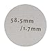 LumenTY Caffè Filtro Americano 58.5mm Filtro a Disco da Caffè 150μm Finezza Filtrante per Caffè Lavabile per macchina da caffè AeroPress