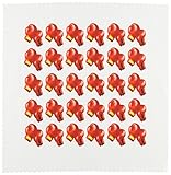 3dRose qs_14262_1 Boxing Glove Pattern-Quilt Square, 10 by 10-Inch