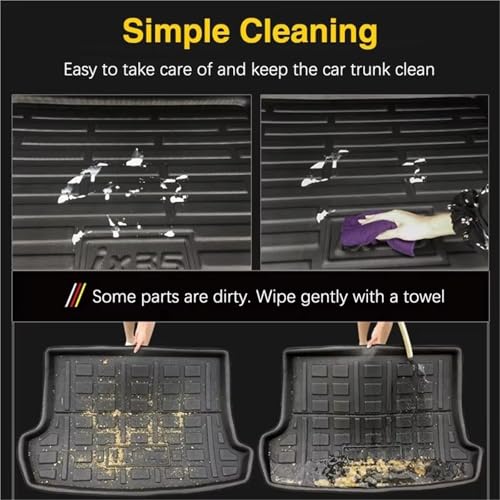 Tapis de coffre imperméable Fiat 500X en EVA robuste