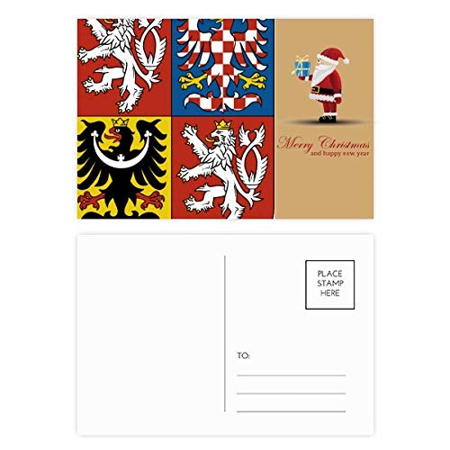 Cartes postales emblème national tchèque en lot de 20 avec impression premium haute définition