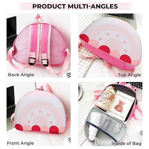 Image of BEMBIKA Kindergarten Bag Korean Style kindergarten backpack Stylish School Bags For Kids curved shoulder straps Perfect Toddler Backpack Design (Roll Cake)