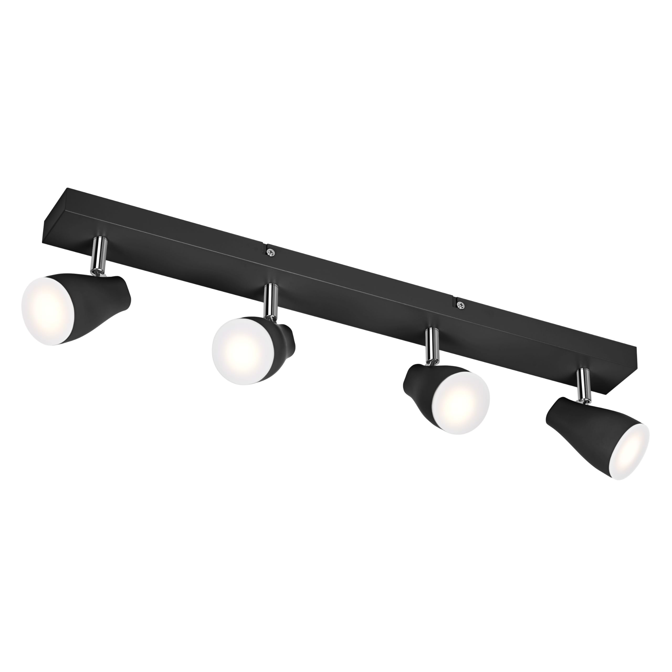 LEDVANCE LED Punktowe 600 mm, Czarny, 17.2 W, 840 LM, Oferuje Ukierunkowane Światło o Ciepłym Białym Jasnym Kolorze, z Elastycznym Światłem Reflektorów Gu10, 2700K
