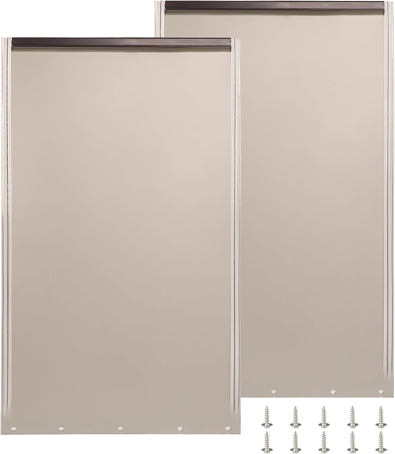 PAC11-11039 Pet Door Replacement Flaps for Dog and Cat, Doggy Door Flap Compatible with Pet-Safes Freedom Doggie Doors, Large Size 10 1/8" X 16 7/8" 2PACK