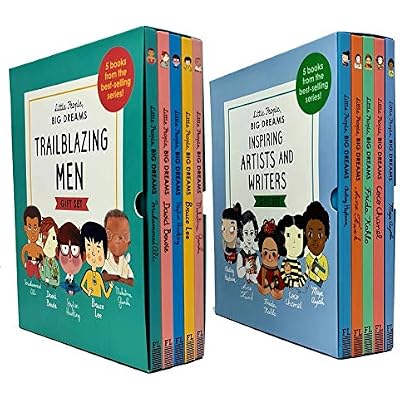 Little People, Big Dreams Trailblazing Men and Inspiring Artists And Writers 10 Books Collection Box Gift Set