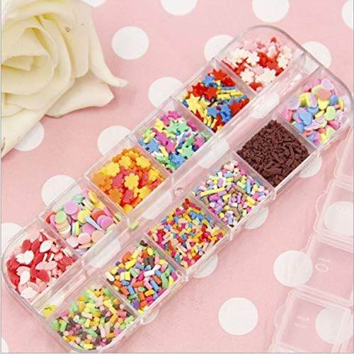 hydens DIY Fake Sprinkles Decoration for Slime Filler DIY Slime Supplies Simulation Candy Cake Dessert Toys Slime Mud Accessories