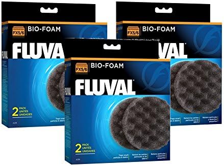 Fluval (6 Pack) FX5/FX6 Bio-Foam (3 Packages with 2 Inserts Each)