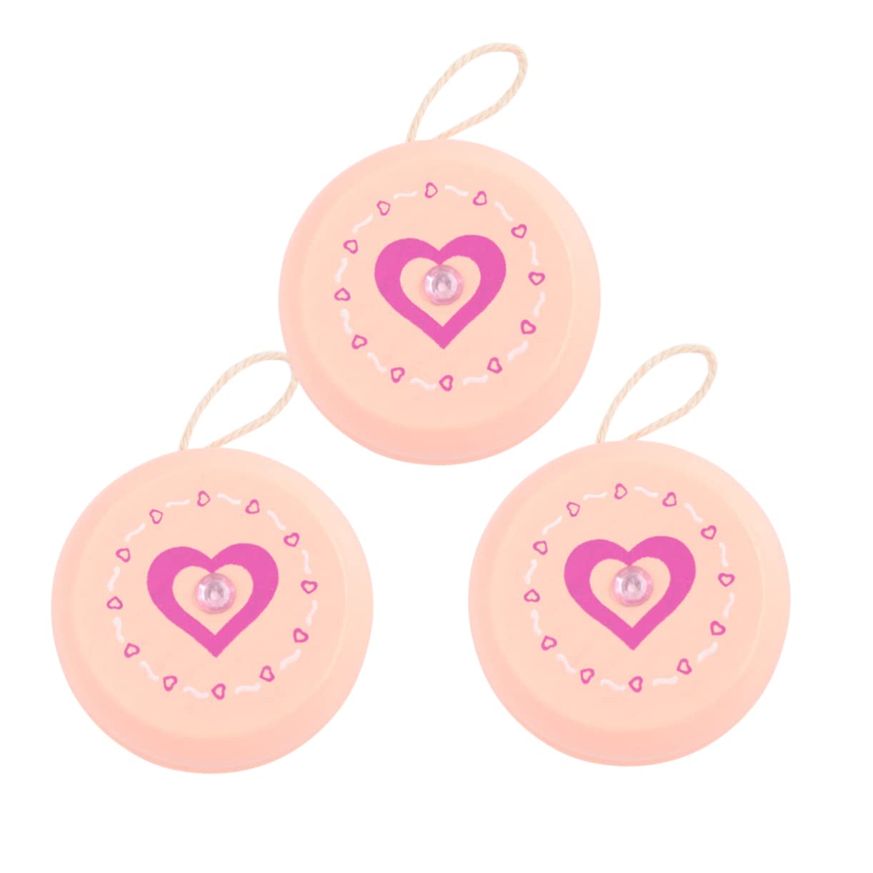 SUPVOX Wooden Yoyo Balls for Boys and Girls Educational Plaything Yoyo Strings Cartoon Patterns Safe for Boys and Girls