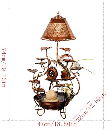 Miniatura 2 de BNNP Fuente de agua para interiores fuente de mesa fuente de cobre para escritorio fuente de agua para interiores fuente de agua con flujo de la