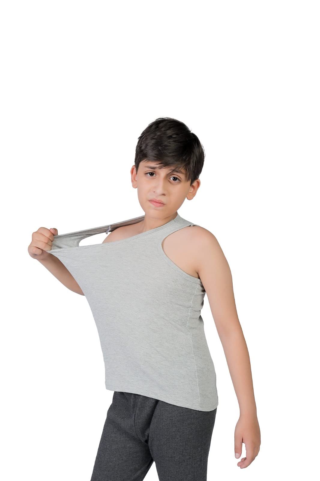 orbiz Confezione da 5 canottiere per bambini | 100% puro cotone interlock gilet | canottiere senza maniche canotte canotte canotte canottiere 3-13 anni