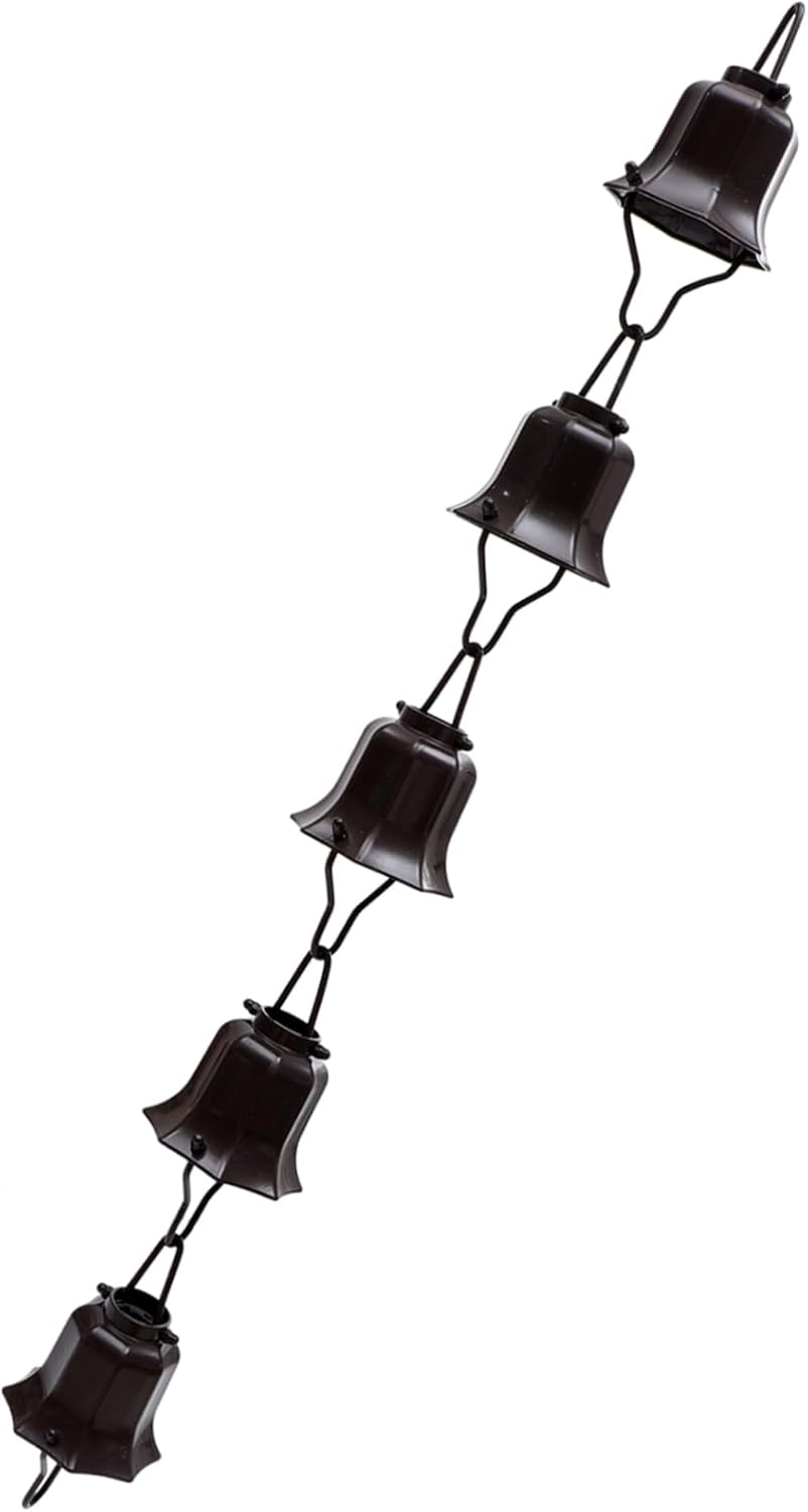 BESPORTBLE 1Pc Durable Rain Chain for Gutters Creative Downspout Replacement Unique Outdoor Garden Decor with Beautiful Design for Drainage