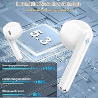 Drsaec Bluetooth Kopfhörer, 2026 Neu 6D Tiefer Bass In Ear Kopfhörer Kabellos Bluetooth 5.3 Kabellose Kopfhörer mit 4 ENC Mic, Noise Cancelling Earbuds, 40Std, IP7 Wasserdicht Sport Ohrhörer, USB-C – Ansicht 6