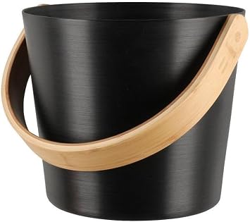 Northern Lights Group Rento Sauna Bucket Aluminum, Black - Finnish Sauna Accessories