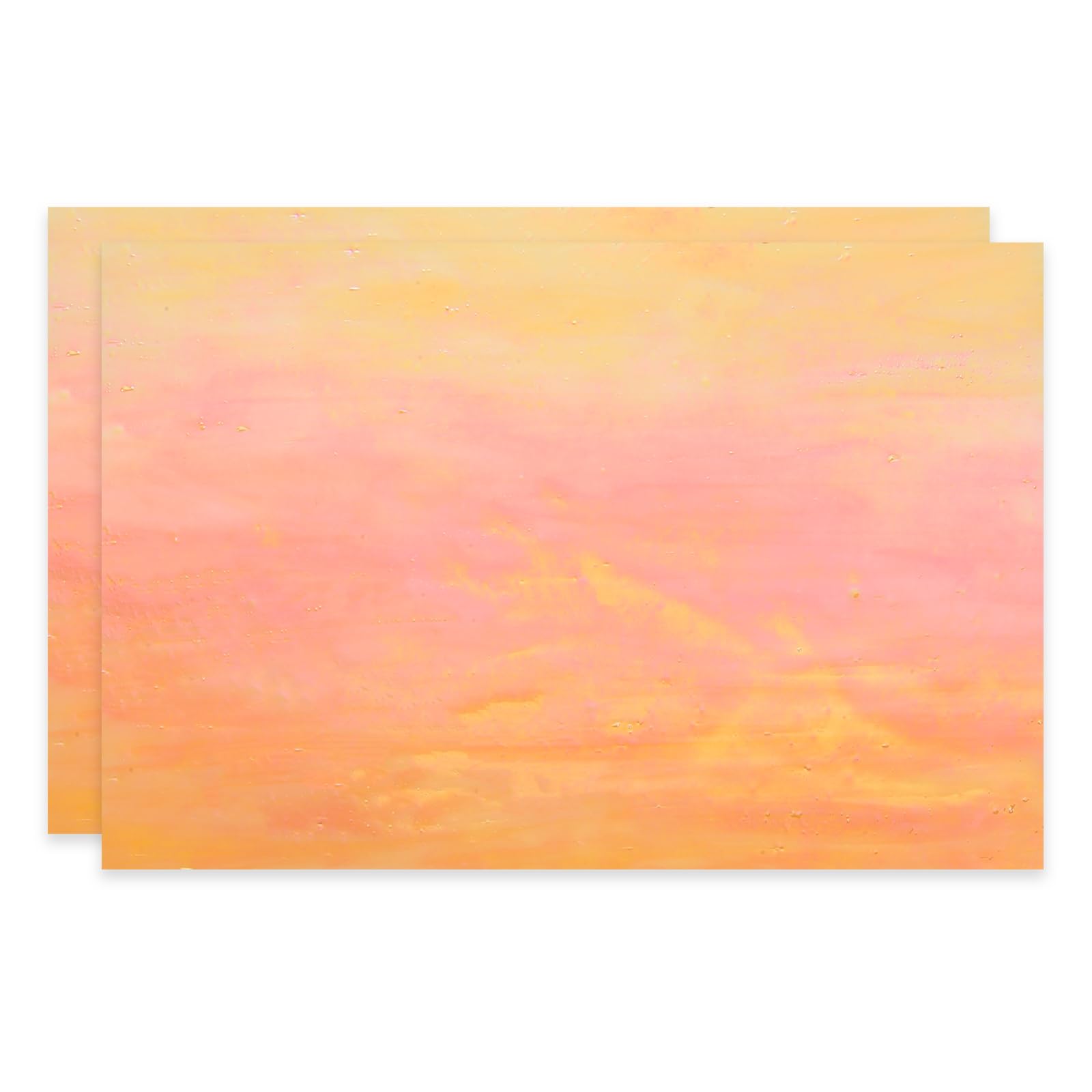 Feuilles de verre teinté orange illusion PATIKIL pour mosaïque et projets artisanaux d'art