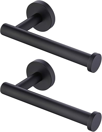 Miniatura 10 de KES Soporte de papel higiénico negro, soporte para papel de baño, rollo de papel SUS 304 de acero inoxidable, montaje en pared, negro mate,
