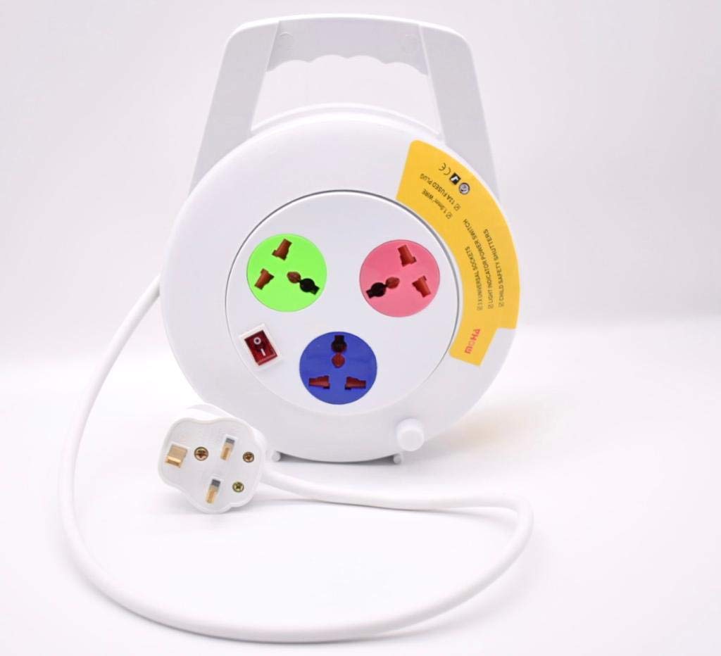 Moha Cable Reel Extension Socket with 3 Outlet (5m Wire)