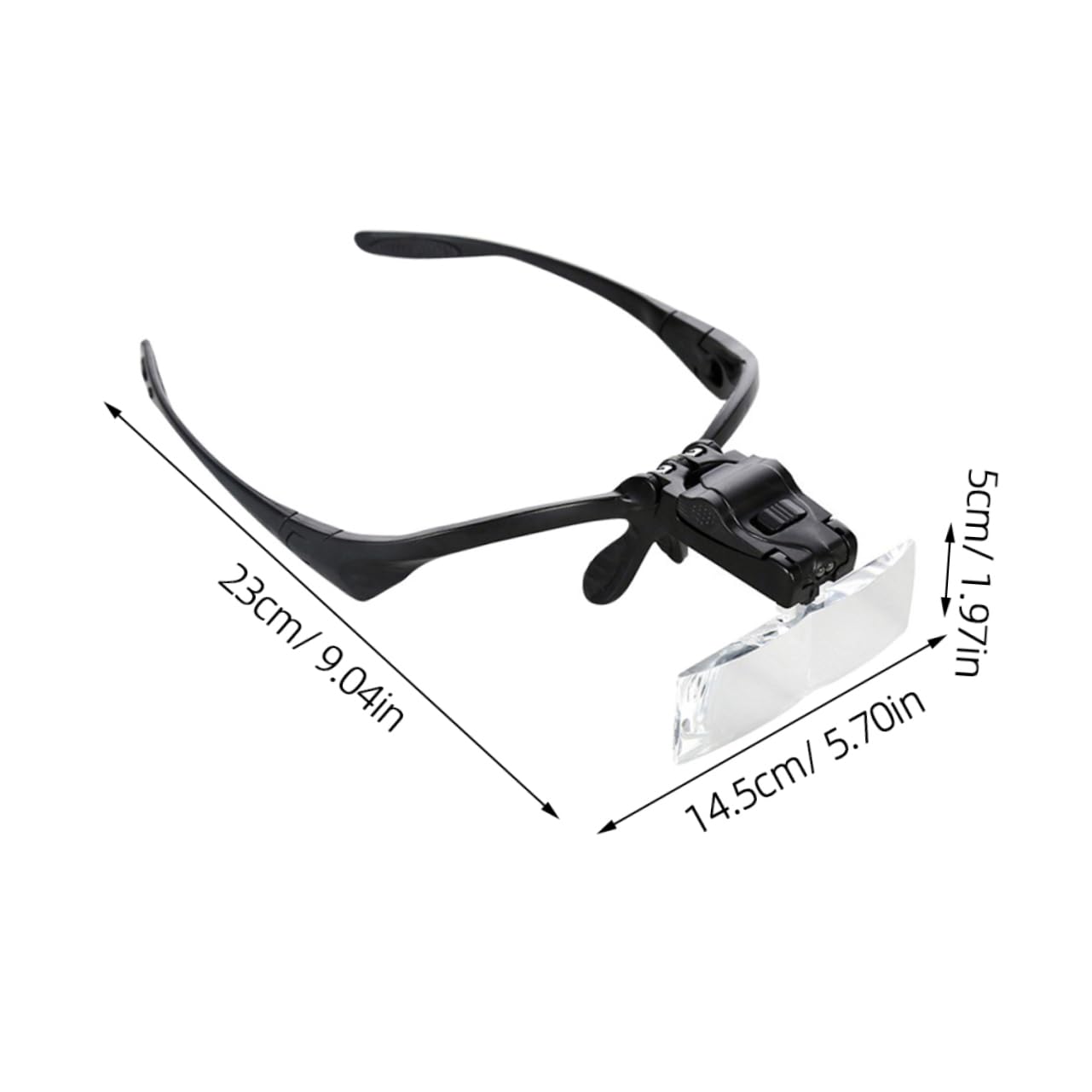 Didiseaon 1pc Jeweler Eye Loupe Hands Magnifying Glass Eyelash Extension Magnifier Jewelers Magnifying Headset Professional Headband Magnifier Forehead Amplifier Hands- Makeup Light