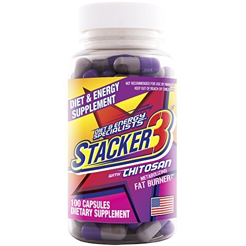 Stacker 3 Metabolizing Fat Burner with Chitosan, Capsules, 100-Count Bottle (Pack of 3) Stacker 3 Metabolizing Fat Burner with Chitosan, Capsules, 100-Count Bottle (Pack of 3)