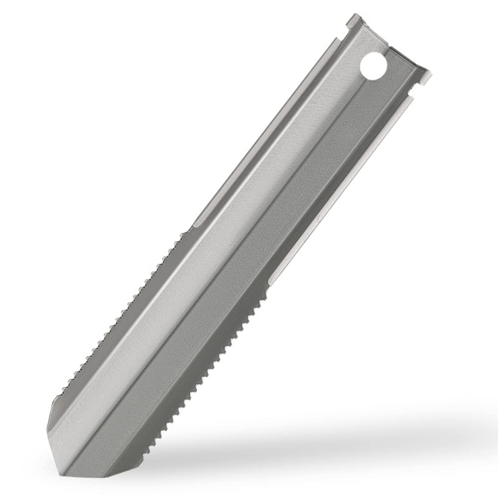 HUIOP Titanium Shovel, Lightweight Multifunction Garden Shovel, Portable Hand Shovel, Silver