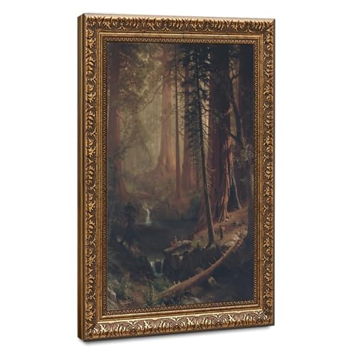 Toile géante de séquoia Californie Albert Bierstadt tableau décoration salon