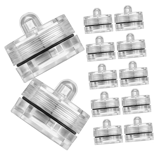 LIFKOME 12 piezas Velas LED Sumergibles Forma Flor de Ciruelo Luz para Decoración Boda Fiesta Hogar