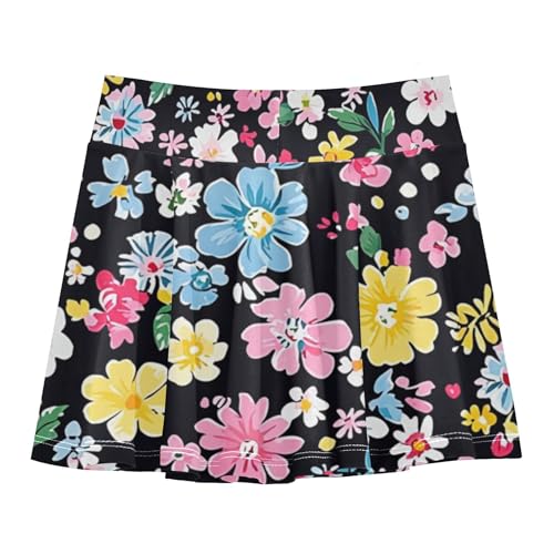 Athletic Skorts for Girls with Built-in Shorts Flowy Little Girl Skirts Scort Skirt for Kids with Pockets2