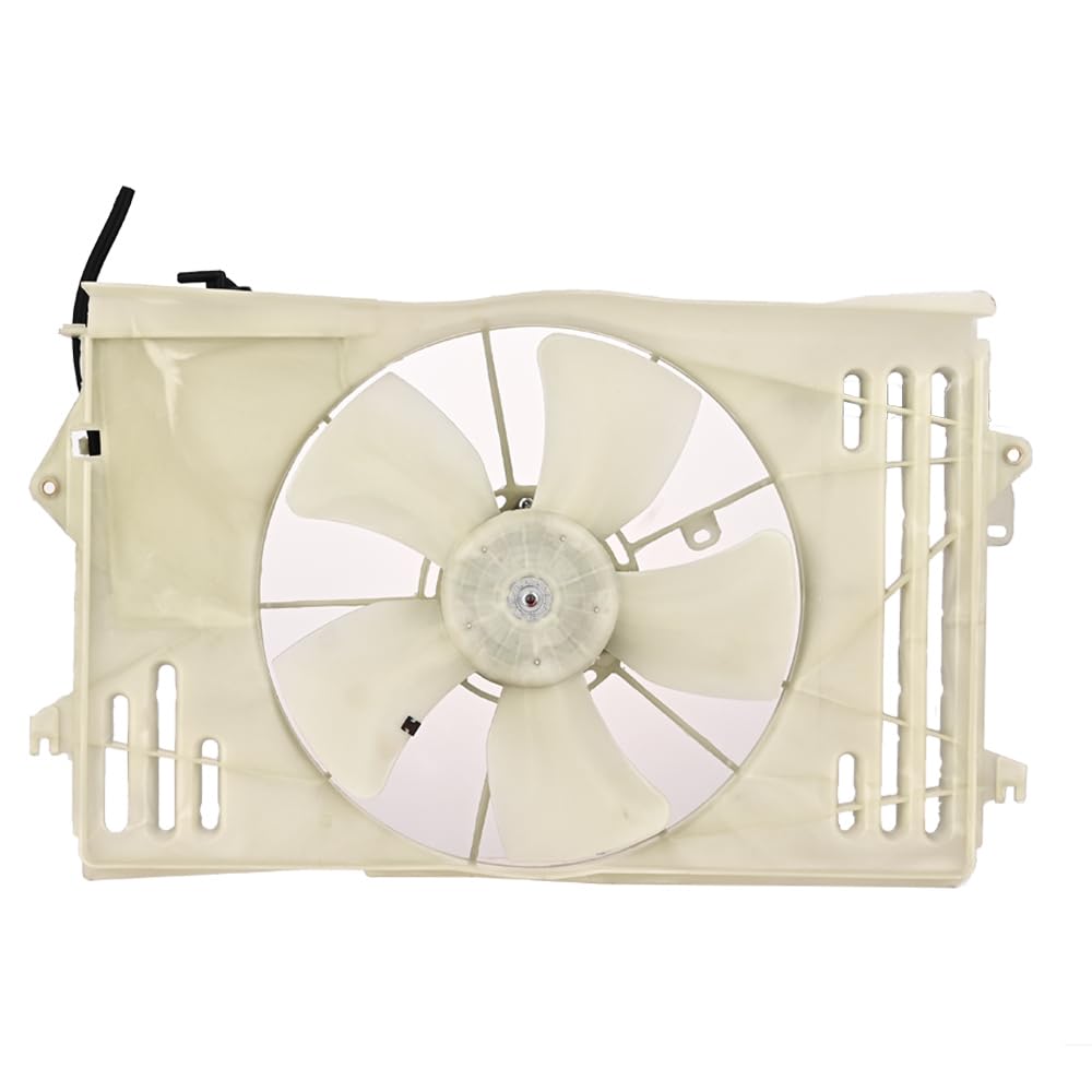 Focreedy TO205 Replacement Engine Radiator Condenser Cooling Fan Assembly for Toyota Corolla 2003-2008