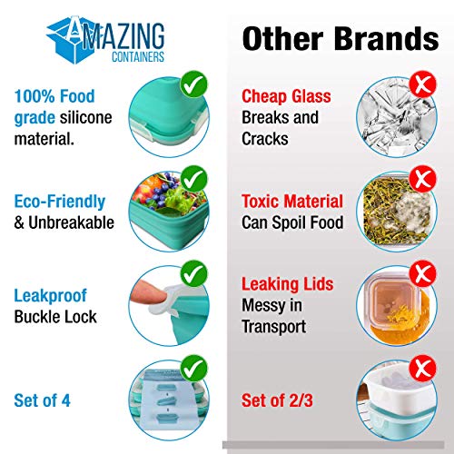 Best Silicone Food Storage Containers 2021! Storage Box Reviews