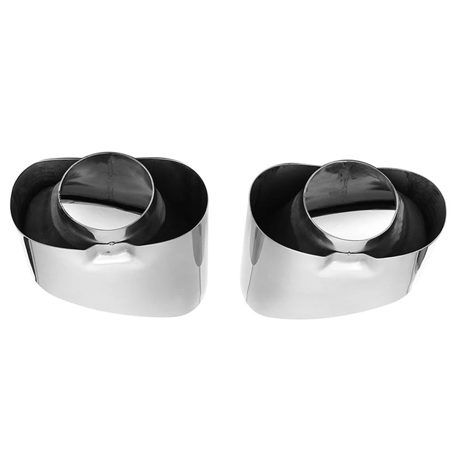 Terminale di Scarico per Auto per BMW per X5 E70 2000-2016 2X Terminale di Scarico Doppio in Acciaio Inossidabile Cromato per Auto
