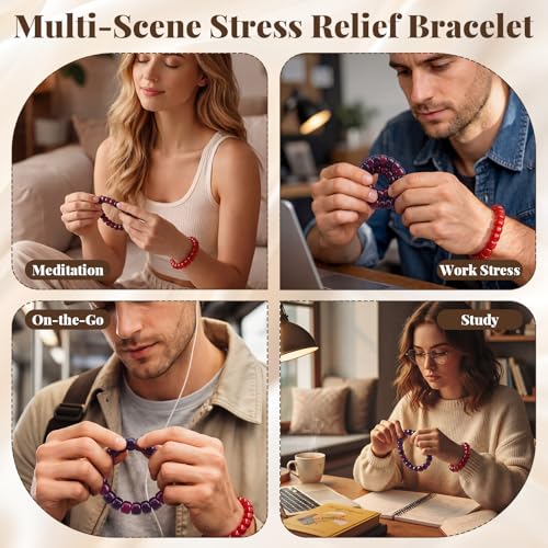 Image of Kingdder Bodhi Fidget Seed Bracelet Anxiety Relief