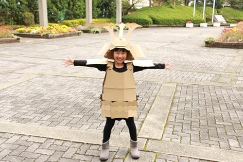楠公さん(楠木正成・正行) 段ボール甲冑・兜セット(子ども用)サイズ