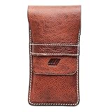 MINNIE & JONES® Handmade Full Grain Leather Sunglass Case | Luxury Spectacle Case | Specs Case for Men & Women | Premium Leather Eyewear Cover, Sunglasses Pouch, Travel Glasses Holder