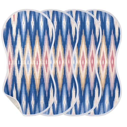 Kigai Ethnic Print Baby Burp Cloths Extra Soft and Absorbent Burping Rags Cotton Burping Clothes Baby Washcloths for Newborn Boys Girls - 1 Pack3