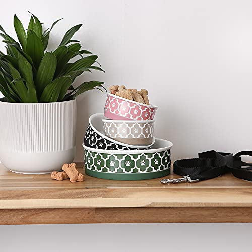 Bone Dry Lattice Collection Pet Bowl & Canister, Small Set, 4.25x2 inches, Rose, 2 Piece by Bone Dry - Image 6