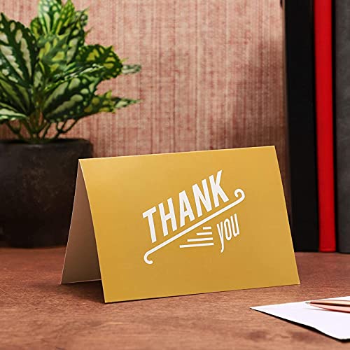 Best Paper Greetings 48 Pack Masculine Thank You Cards For Men With Envelopes For Work, Business, 6 Retro Designs, Blank Inside (4 X 6 In) #TOP1