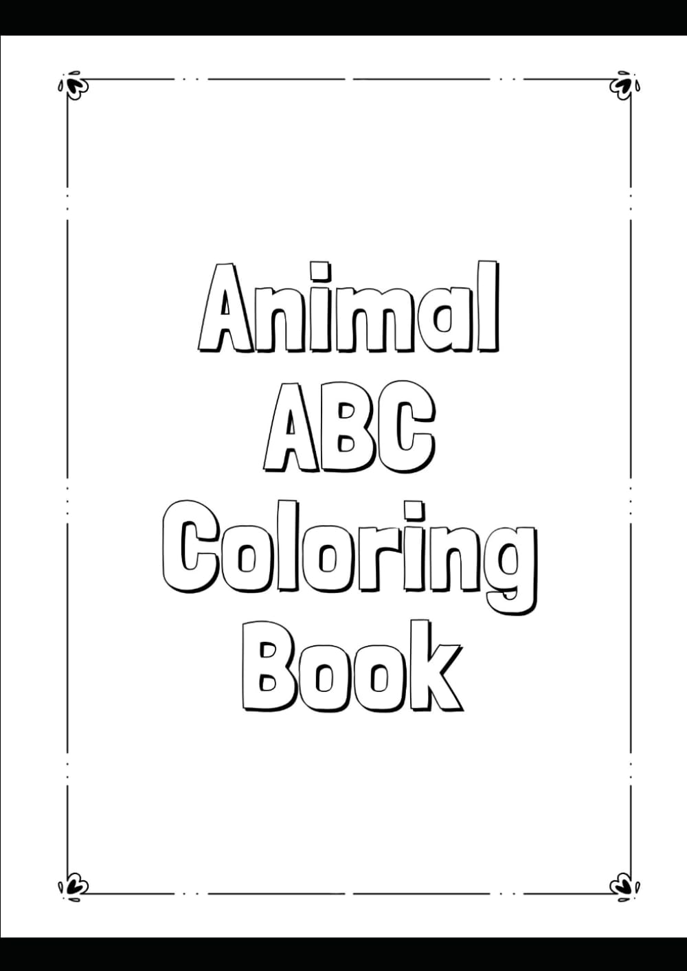 Animal ABC Coloring Book: Super Simple Animal ABC Coloring Book for kids
