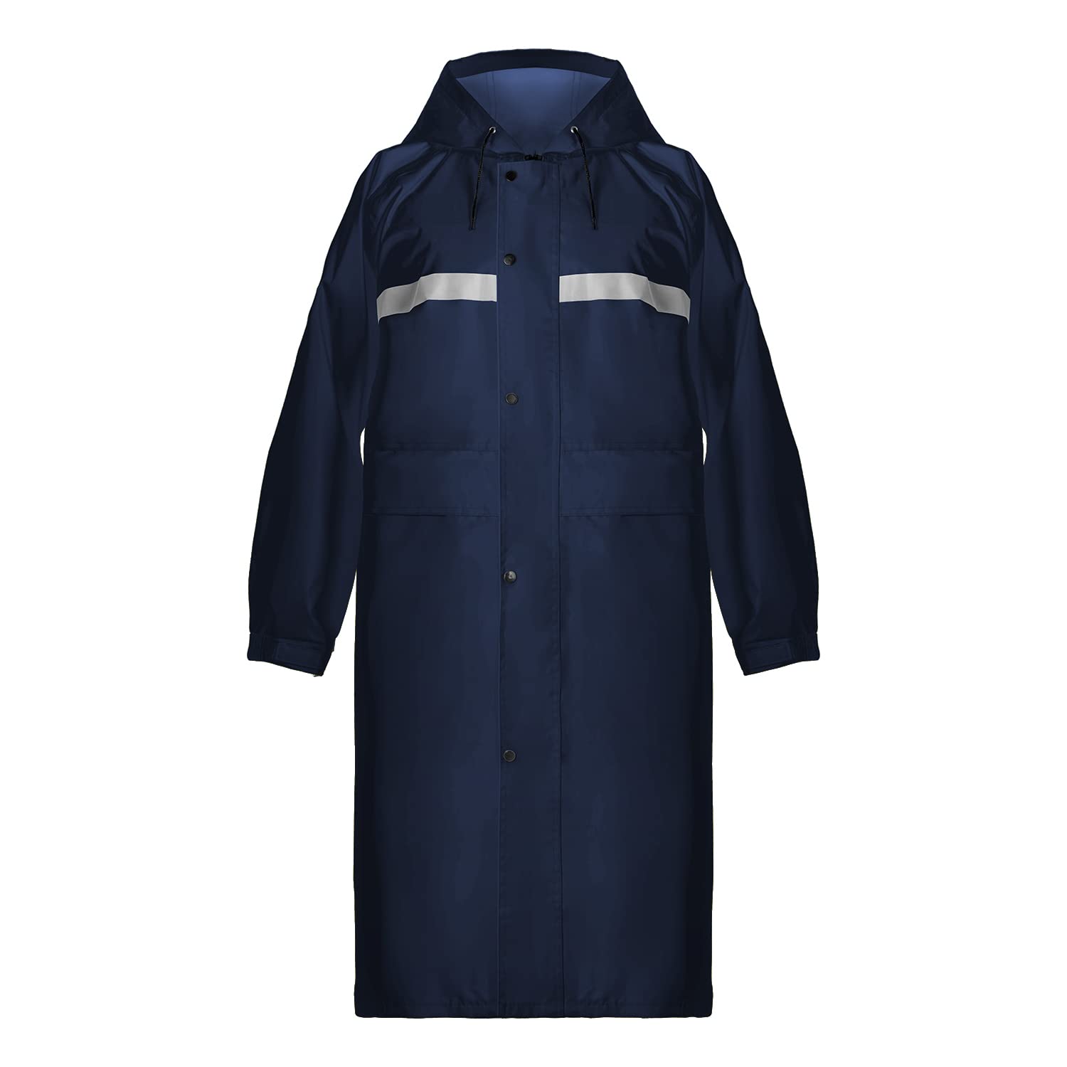Coralrain Long Hooded Raincoat Safety Waterproof Emergency Rain Jacket Poncho for Men Women Adults