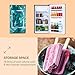 Klarstein CoolArt Fridge-Freezer Combination - Refrigerator with 2 Cooling Levels, Design Front, Thermostat with 5 Levels, 0 to 10 ° C, Compact Dimensions, Design, Forest, 79L