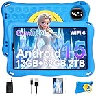 Tablet Para Niños 9 Pulgadas Android 15 Gemini AI, 12GB RAM+32GB ROM(TF 1TB),Octa-Core, 5G WiFi 6, GMS Certified, BT 5.0, 8+5MP, 5000mAh,Widevine L1,BT5.0,Control Parental Tablet con EVA Funda-Azul