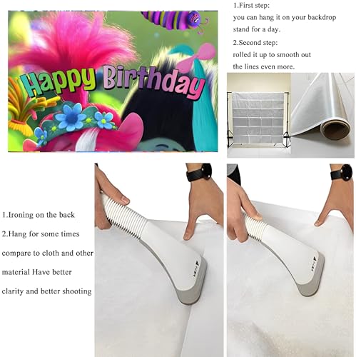 Image of M-F Photography Backdrop for Birthday Decoration, Shower Photography Banner Decoration (5x3ft)