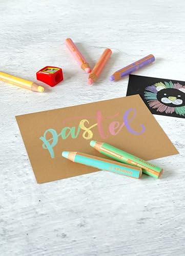 Miniatura 7 de STABILO Multi-talentoso lápiz woody 3-en-1 - Lápiz individual - Lila pastel