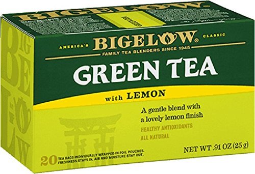 Bigelow Green Tea with Lemon, 20-Count Boxes (Pack of 6) ( Value Bulk Multi-pack)24