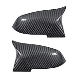 Carbon Fiber Door Side Mirror Cover Outside Mirrors Cap Compatible with BMW F01 F02 F06 F12 F13 F10...