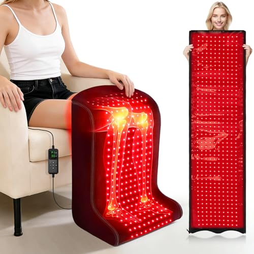 Red Light Therapy for Feet 1410 LED Chips Infrared Light Therapy 660nm Red & 850nm Near Infrared Light Therapy Pad for Legs Back & Full Body