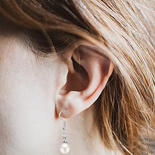 wangjiangda 300 Pcs 925 Silver Earring Hooks Ear Wire Hooks Jewellery Making Kits Earring Making Supplies, Earring Making Kit for Jewelry Making and DIY Earrings (Gold/Silver)