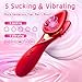 Upgraded Version Clitioral Suction Vibators Toys, Bullet Vibratoer Sucking Silent 5 Nipple Sucking Modes Female Magic Adult Toys for Women Couples,Clitioral Sucker Vibrates 1230U6