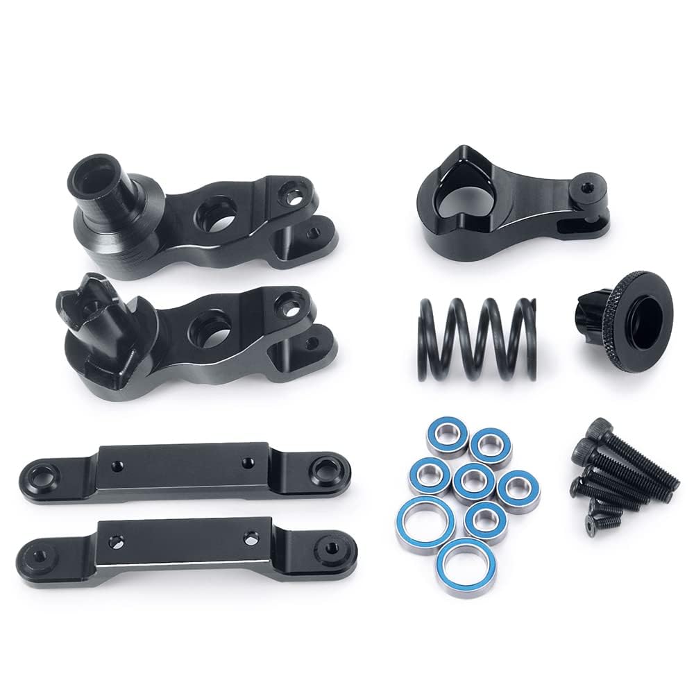 Aluminum Alloy Steering Support Servo Spring Bearings Assembly for 1/5 TRX X-Maxx 8s 77086-4 RC Car