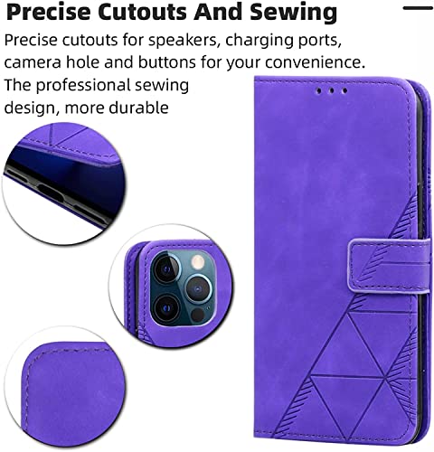 Coque antichoc iPhone 14 Pro Max protectrice et durable à rabat violet - 2
