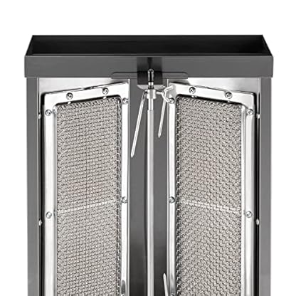 Edelstahl DöNergrill Rotisserie Gyrosgrill Tischgrill Gas Kebab Machine FüR HäHnchen Truthahn Tacos Kebap Vertikal Maschine HäHnchengrill Kebabgrill Gyros GeräT FleischbräTer Grill DöNerspieß 3000W – Bild 4