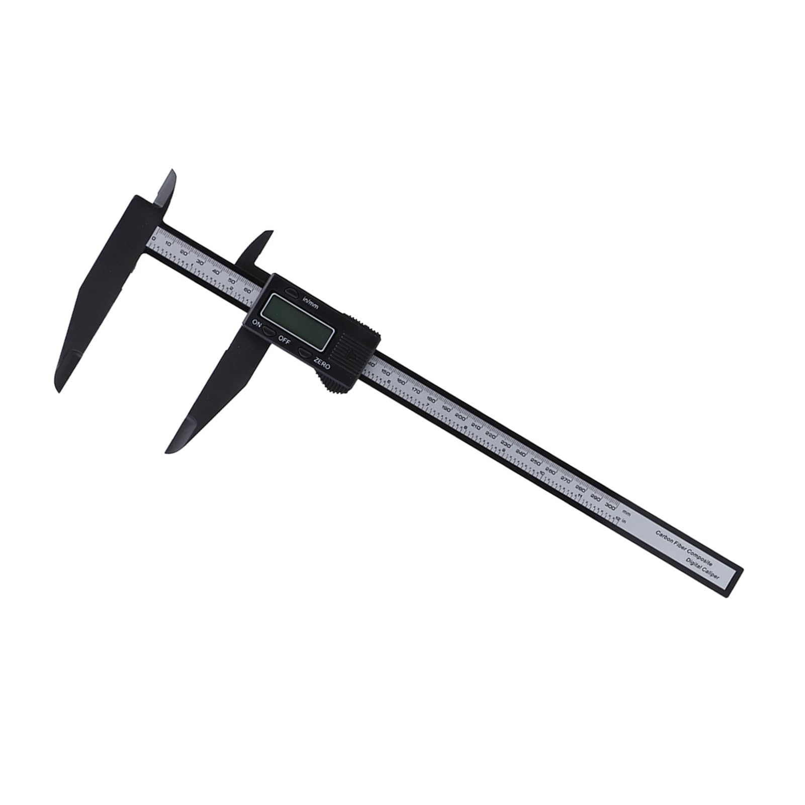 Pies de Rey Calibrador Digital electrónico de 300mm, calibrador Vernier plástico LCD, micrómetro mandíbula Larga, Herramientas medición diámetro Interior y Exterior